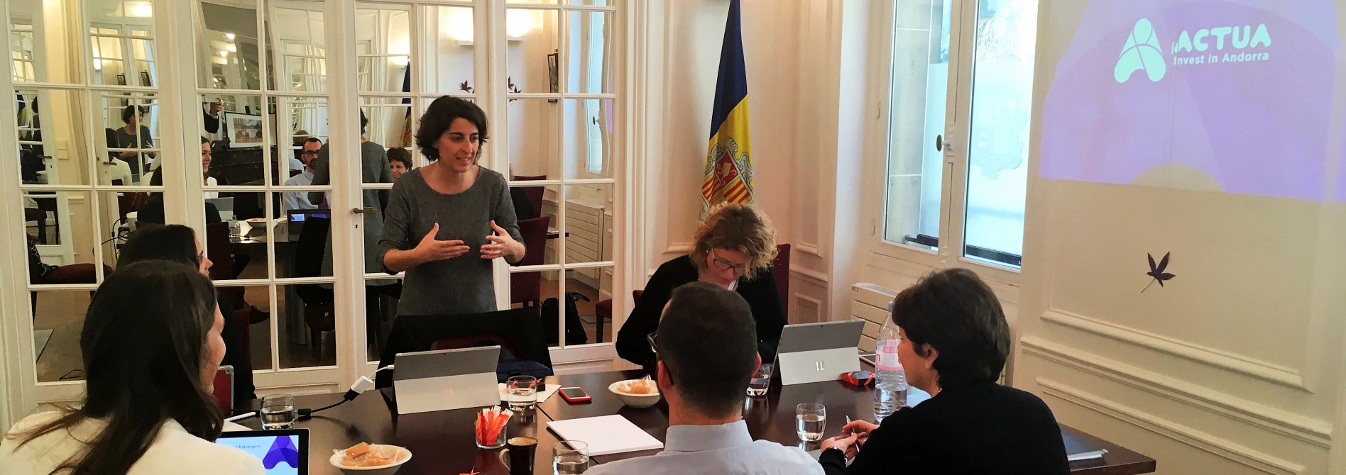 ACTUA forma los diplomáticos de la Embajada de Andorra en París sobre captación de inversión extranjera