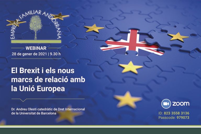 Jornada Empresa Familiar: “El BREXIT i els nous marcs de relació amb la Unió Europea”