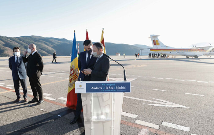 70% d’ocupació mitjana en el primer mes de vols entre Andorra– La Seu i Madrid