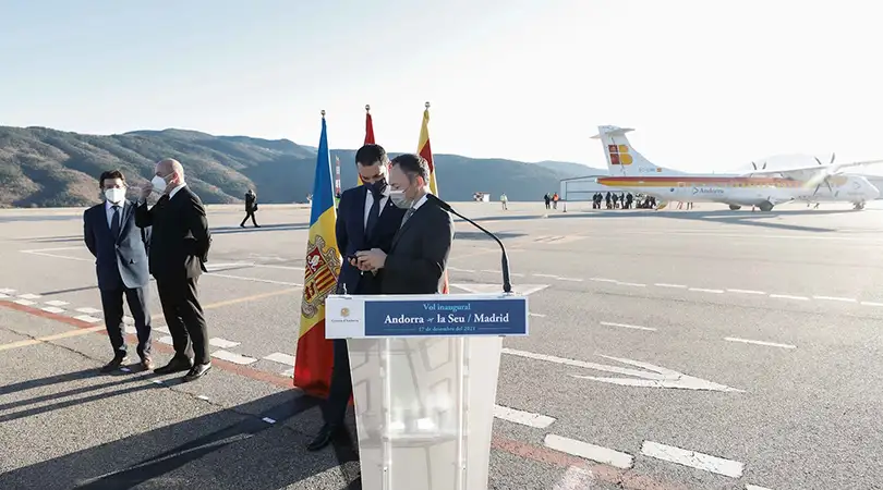70% d’ocupació mitjana en el primer mes de vols entre Andorra– La Seu i Madrid