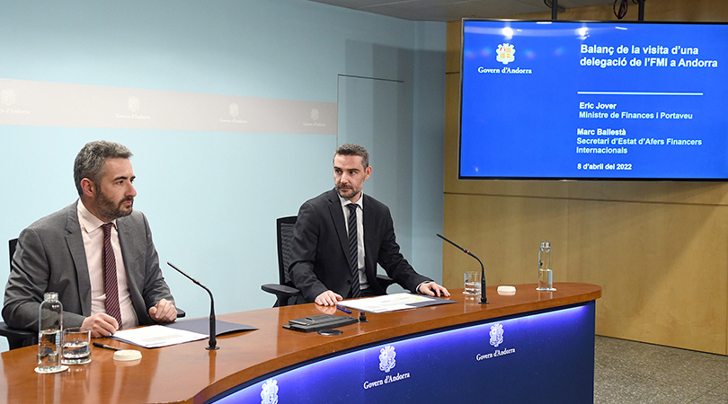Foto - Presentació informe preliminar FMI després visita Andorra