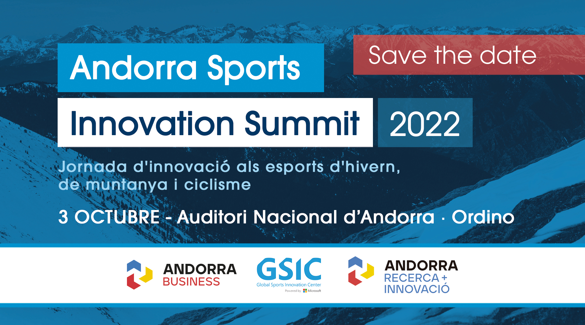 Andorra Sports Innovation Summit 2022 - Save the date