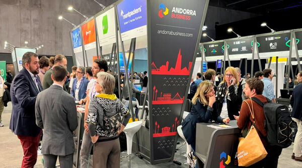 L’estand d’Andorra Business acull vuit empreses andorranes que presenten projectes al  4YFN, l’esdeveniment per a startups del Mobile World Congress